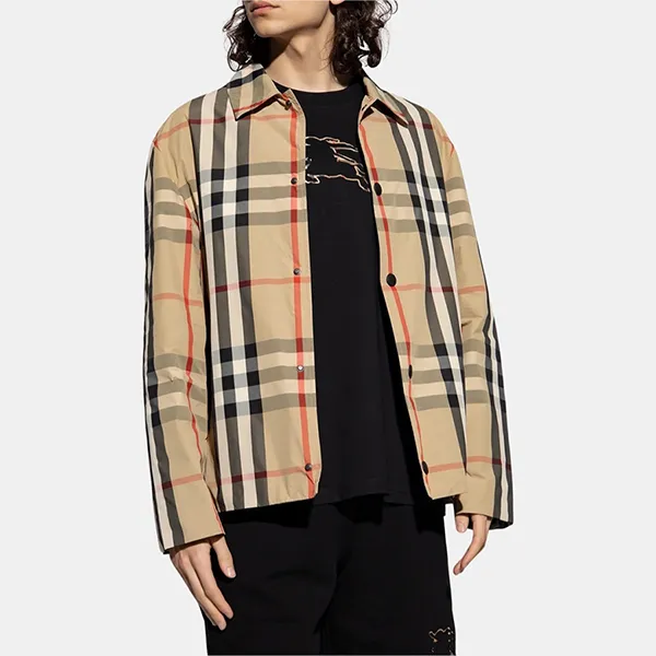 Áo Khoác Nam Burberry Check Nylon Jacket 8070347ARCHIVEBEIGE Màu Beige Size M - Thời trang - Vua Hàng Hiệu