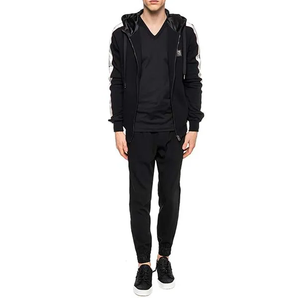 Áo Khoác Nam Dolce & Gabbana D&G Black Logo Sweatshirt G9NN3T Màu Đen Size 44