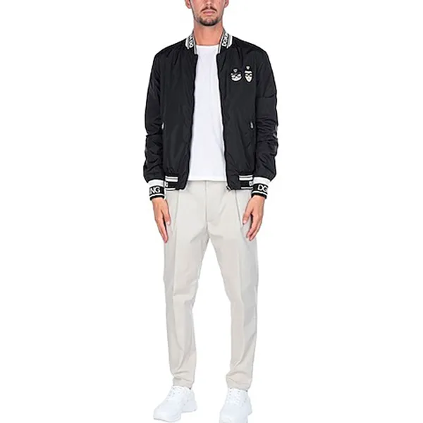 Áo Khoác Nam Dolce & Gabbana D&G Bomber G9KC8Z Màu Đen Size 48