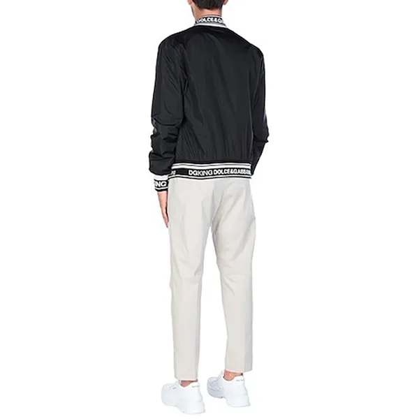 Áo Khoác Nam Dolce & Gabbana D&G Bomber G9KC8Z Màu Đen Size 48