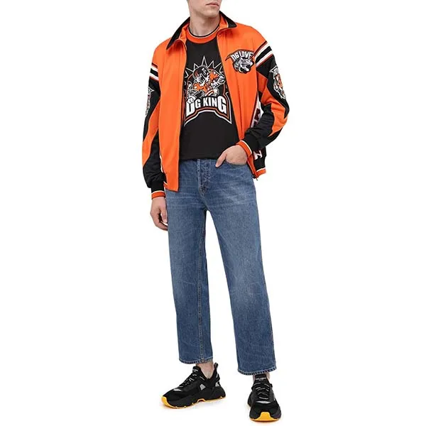 Áo Khoác Nam Dolce & Gabbana D&G G9PX9Z Màu Cam Phối Đen Size 44