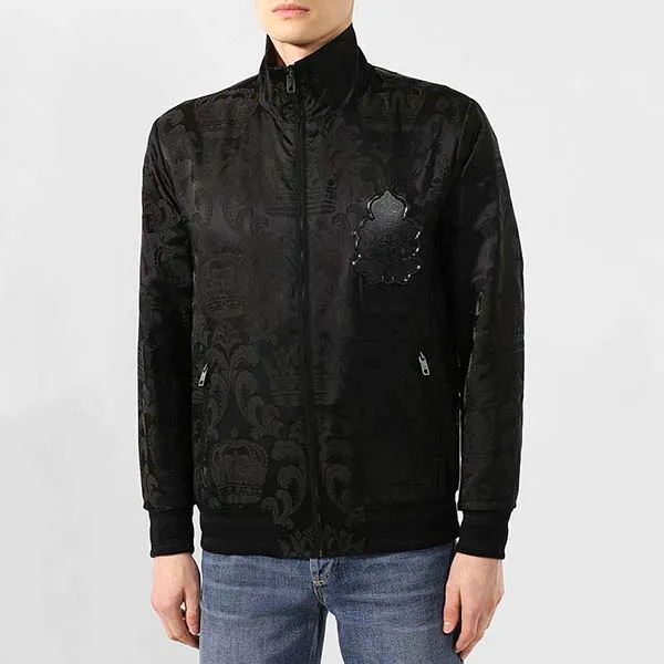 Áo Khoác Nam Dolce & Gabbana D&G Logo-patch Black G9IQJZ Màu Đen Size 44