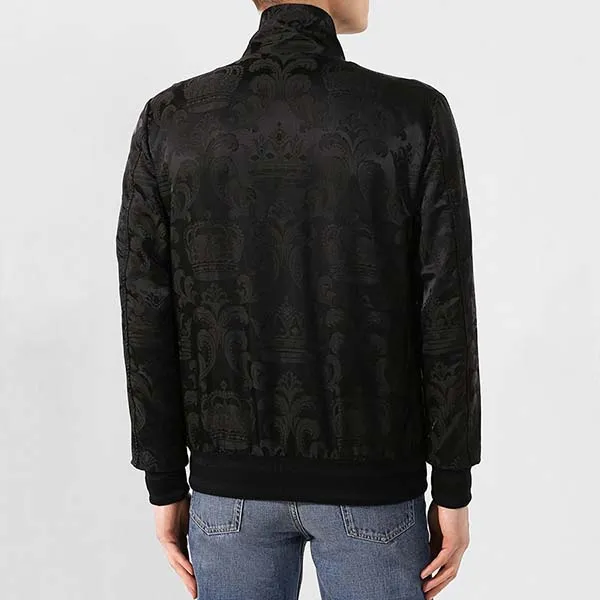 Áo Khoác Nam Dolce & Gabbana D&G Logo-patch Black G9IQJZ Màu Đen Size 44