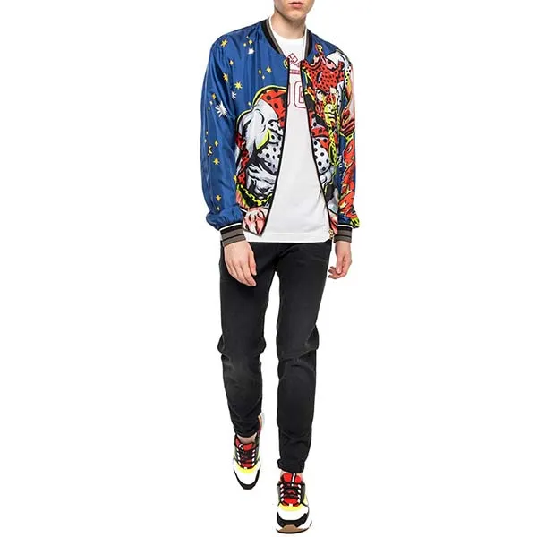 Áo Khoác Nam Dolce & Gabbana D&G Multicolour Printed Silk Jacket G9ON2T Phối Màu Size 44 - Thời trang - Vua Hàng Hiệu