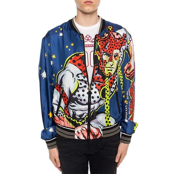 Áo Khoác Nam Dolce & Gabbana D&G Multicolour Printed Silk Jacket G9ON2T Phối Màu Size 44 - Thời trang - Vua Hàng Hiệu