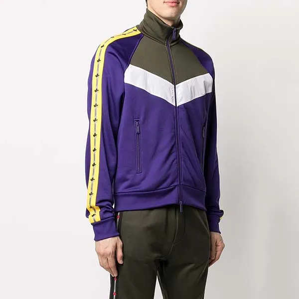Áo Khoác Nam Dsquared2 Retro Tape Track Jacket Màu Tím Size S