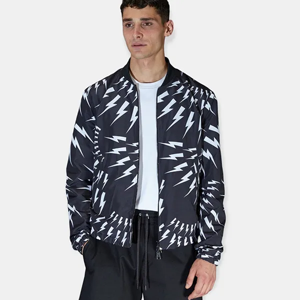 Áo Khoác Nam Neil Barrett BSP017RS011C Màu Đen (Mặc Hai Mặt) Size M - Thời trang - Vua Hàng Hiệu