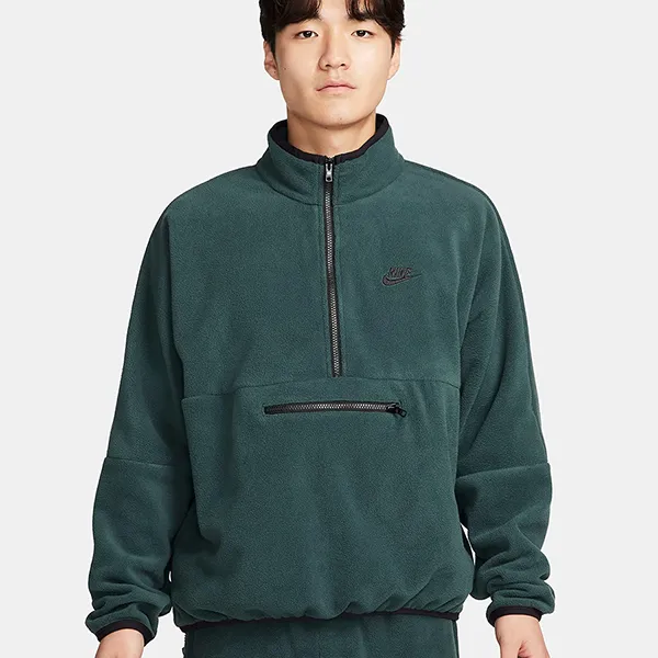 Áo Khoác Nam Nike Club Fleece+ Men's 1/2-Zip Fleece Top DX0526-328 Màu Xanh Size S - Thời trang - Vua Hàng Hiệu