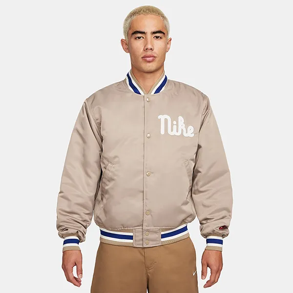 Áo Khoác Nam Nike Dugout Men's Loose Satin Jacket FQ7970 247 Màu Kaki Size S - Thời trang - Vua Hàng Hiệu