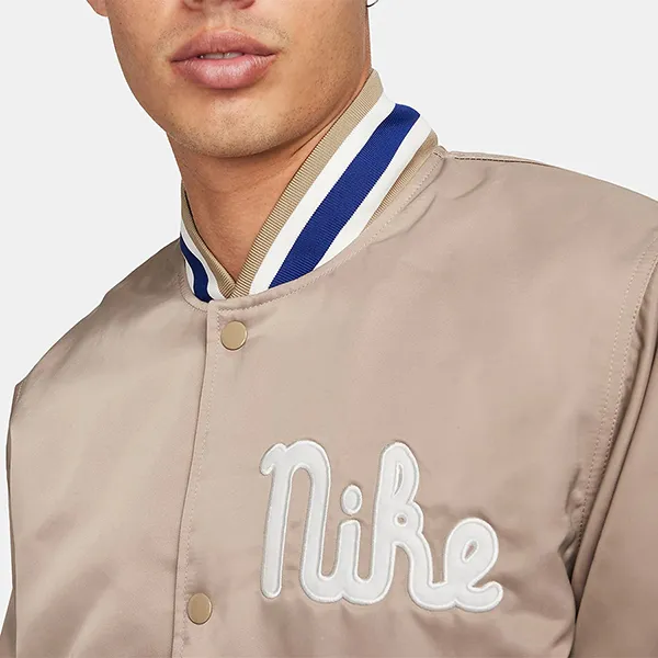 Áo Khoác Nam Nike Dugout Men's Loose Satin Jacket FQ7970 247 Màu Kaki Size S - Thời trang - Vua Hàng Hiệu