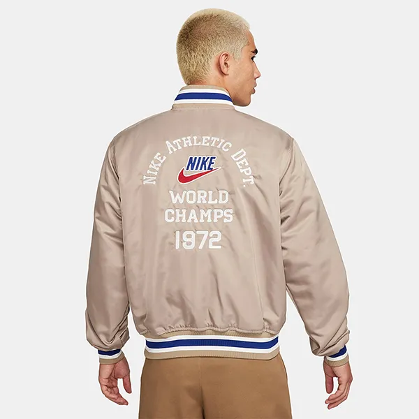 Áo Khoác Nam Nike Dugout Men's Loose Satin Jacket FQ7970 247 Màu Kaki Size S - Thời trang - Vua Hàng Hiệu