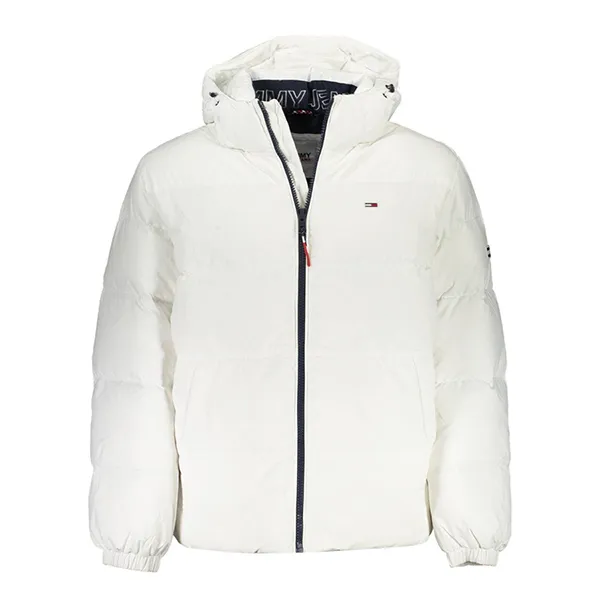Áo Khoác Nam Tommy Hilfiger Down Hooded Jacket DM0DM15447_BIANCO_YBR- HGR Màu Trắng Size L - Thời trang - Vua Hàng Hiệu