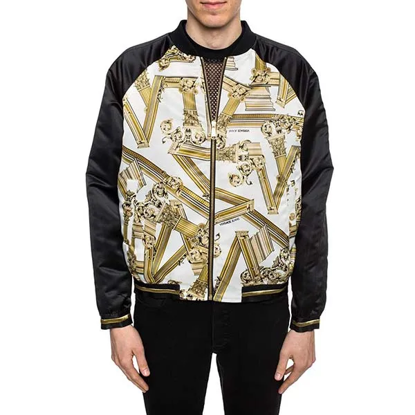 Áo Khoác Nam Versace Jeans Couture Multicolour Bomber Jacket With A Printed Pattern Màu Đen Vàng Size 48 - Thời trang - Vua Hàng Hiệu