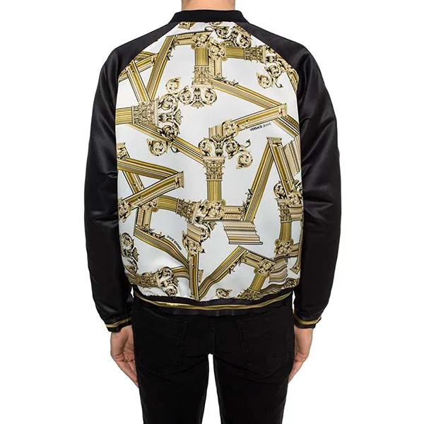 Áo Khoác Nam Versace Jeans Couture Multicolour Bomber Jacket With A Printed Pattern Màu Đen Vàng Size 48 - Thời trang - Vua Hàng Hiệu