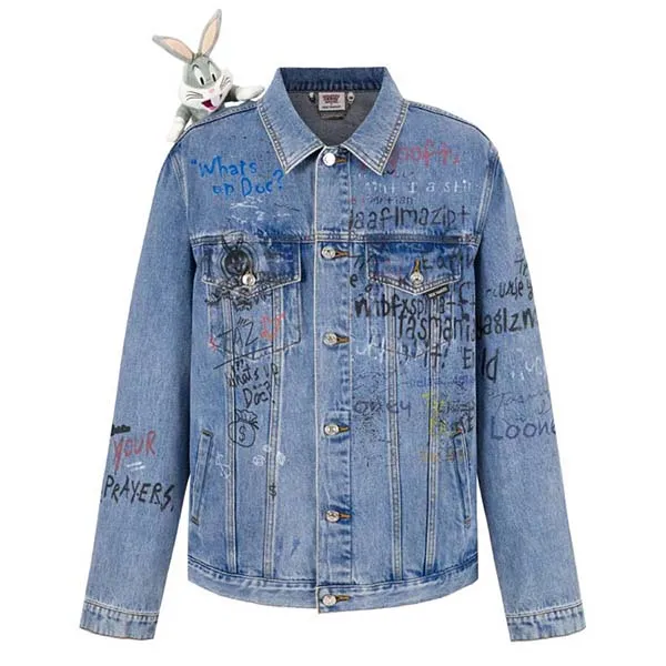 Áo Khoác Nữ 13 De Marzo Denim Bugs Bunny Graffiti FR0616-02301 Màu Xanh