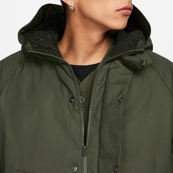 Áo Khoác Parka Nam Nike Men's Insulated FB7588-325 Màu Xanh Rêu Size L - Thời trang - Vua Hàng Hiệu