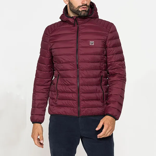 Áo Khoác Phao Nam Carrera Jeans Jacket 4081417X_480 Màu Đỏ Mận Size L