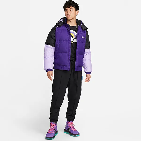Áo Khoác Phao Nam Nike LeBron Men's Down Basketball Jacket DQ6141-547 Màu Đen Tím Size S - Thời trang - Vua Hàng Hiệu