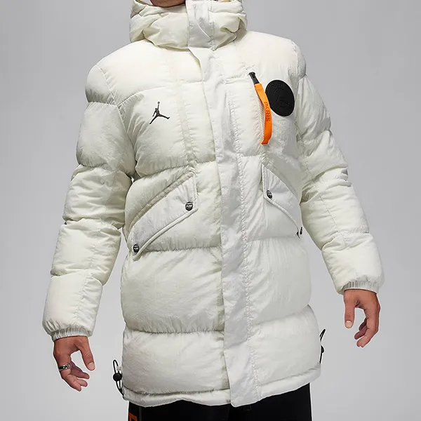 Áo Khoác Phao Nam Nike PSG Paris Saint-Germain Men’s Hoodie DZ2905-072 Màu Trắng Size L - Thời trang - Vua Hàng Hiệu
