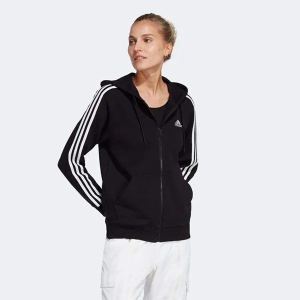 Áo Khoác Thể Thao Nữ Adidas W 3S FT FZ R HD IC8769 Màu Đen Size S