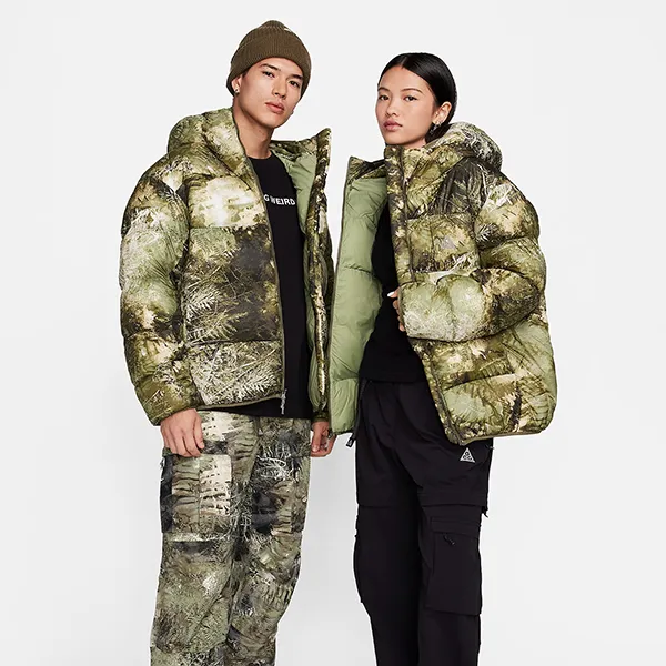 Áo Khoác Phao Unisex Nike ACG Lunar Lake Puffer Therma-Fit ADV Loose Hooded Jacket FB8122-386 Màu Xanh Rêu Size S - Thời trang - Vua Hàng Hiệu