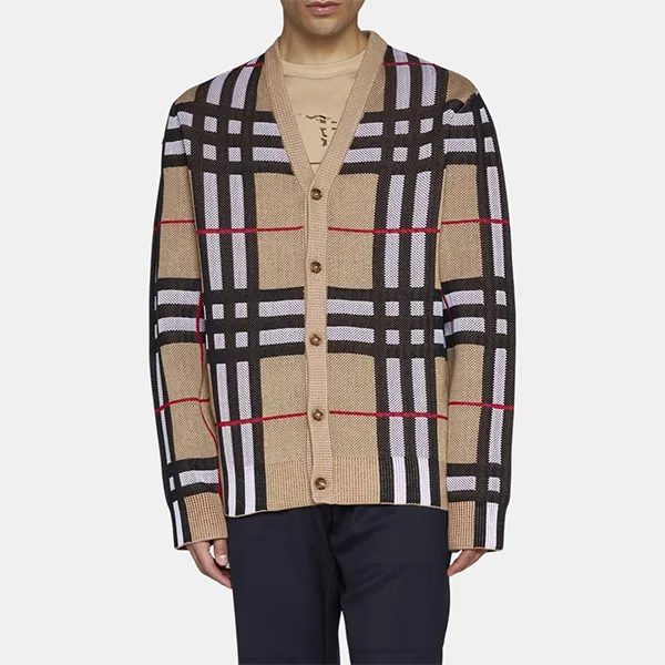 Áo Len Cardigan Burberry Vintage Check V-Neck 8070287ARCHIVEBEIGE Màu Beige Size XS - Thời trang - Vua Hàng Hiệu