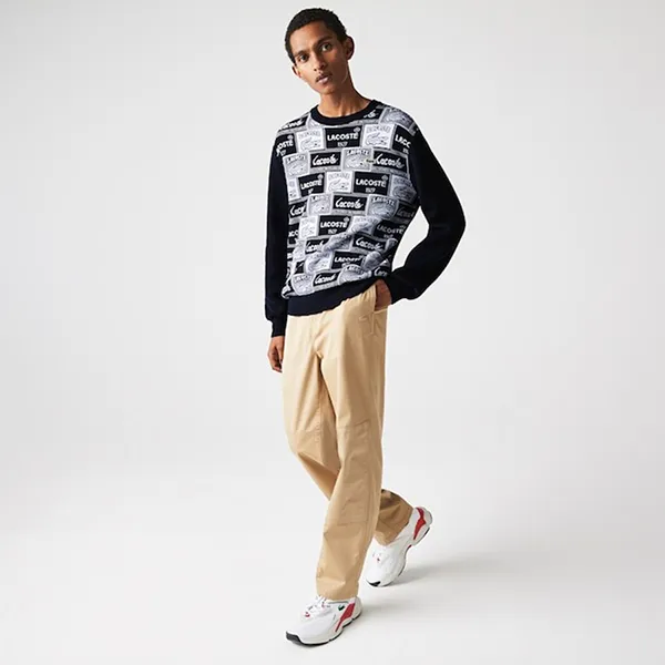 Áo Len Nam Lacoste Heritage Crew Neck Patchwork Jacquard AH3289 Phối Màu - Thời trang - Vua Hàng Hiệu