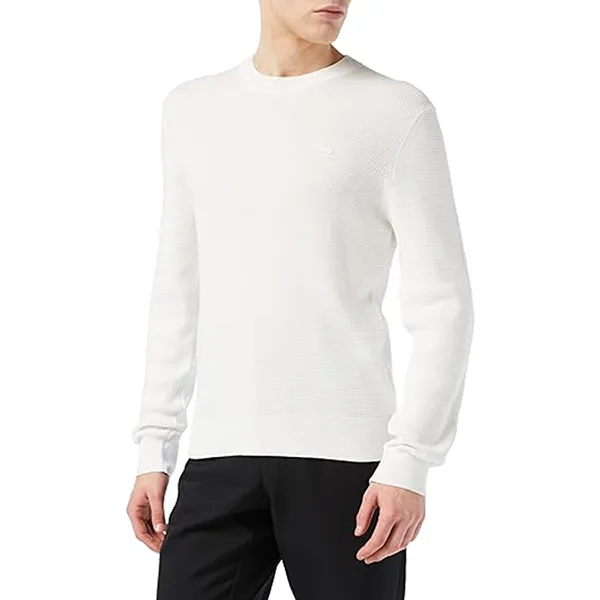 Áo Len Nam Lacoste Waffle Light Roundneck AH1667 Màu Trắng - Thời trang - Vua Hàng Hiệu