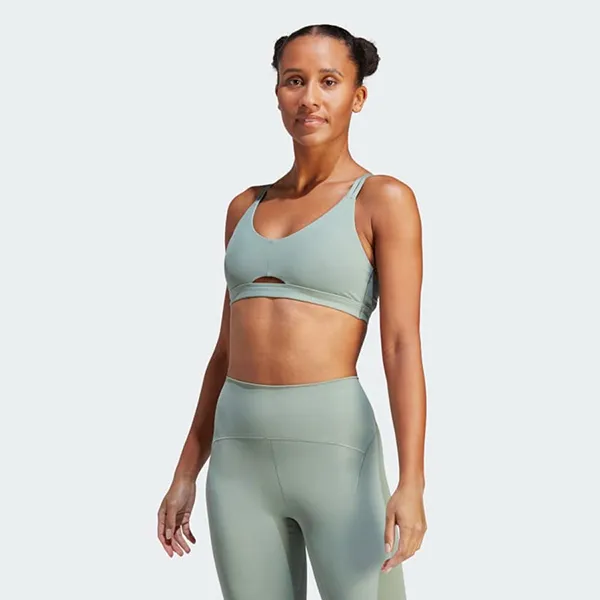 Áo Ngực Thể Thao Nữ Adidas Bra Light Support Luxe Yoga Studio HR3038 Màu Xanh Size AXSB - Thời trang - Vua Hàng Hiệu