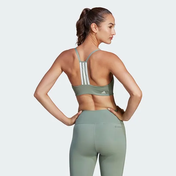 Áo Ngực Thể Thao Nữ Adidas Aeroimpact Light Support Workout Bra HS2898 Màu Xanh Bạc Size ASB
