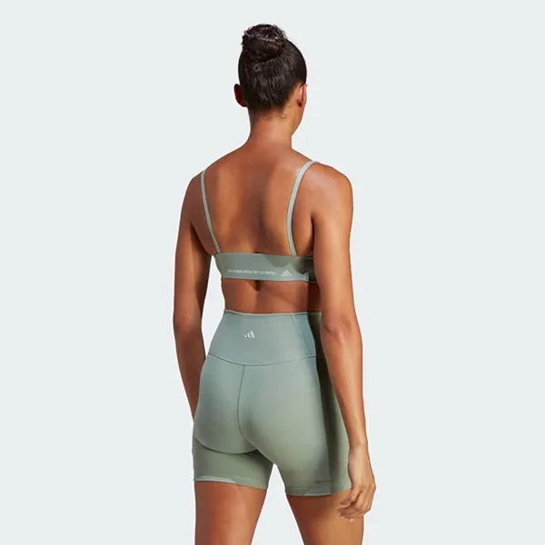 Áo Ngực Thể Thao Nữ Adidas Light Support Yoga Studio Bra HR9679 Màu Xanh Bạc Size AXSB