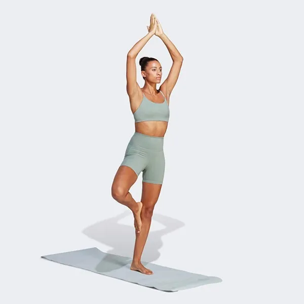 Áo Ngực Thể Thao Nữ Adidas Light Support Yoga Studio Bra HR9679 Màu Xanh Bạc Size AXSB