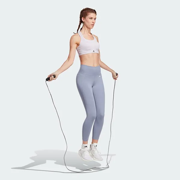 Áo Ngực Thể Thao Nữ Adidas TLRD High Support Impact Workout Bra HZ4226 Màu Bạc Tím Size ASB