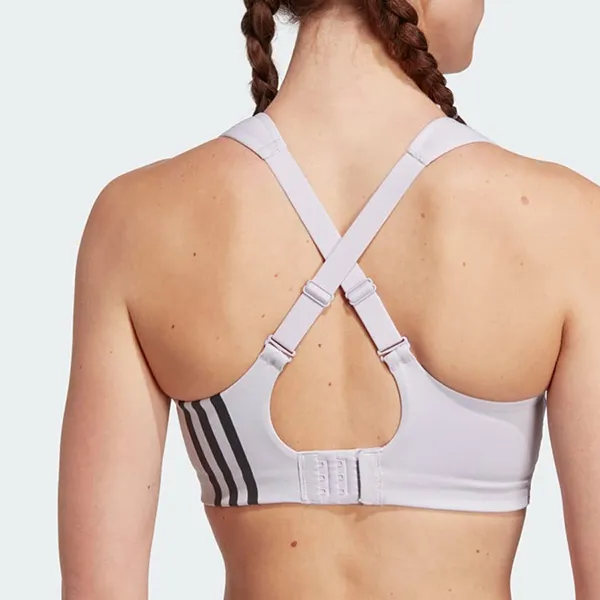 Áo Ngực Thể Thao Nữ Adidas TLRD High Support Impact Workout Bra HZ4226 Màu Bạc Tím Size ASB