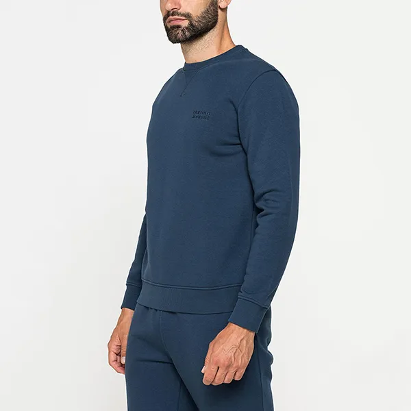 Áo Nỉ Sweater Nam Carrera Jeans Lót Lông 805B0081A_665 Màu Xanh Size L - Thời trang - Vua Hàng Hiệu