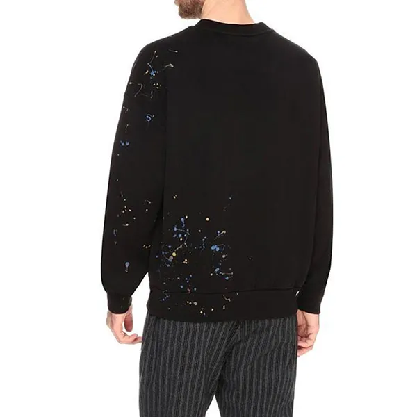 Áo Nỉ Nam Dolce & Gabbana D&G Paint Splatter Logo Sweatshirt G9QL1TG7XPQ Màu Đen Họa Tiết