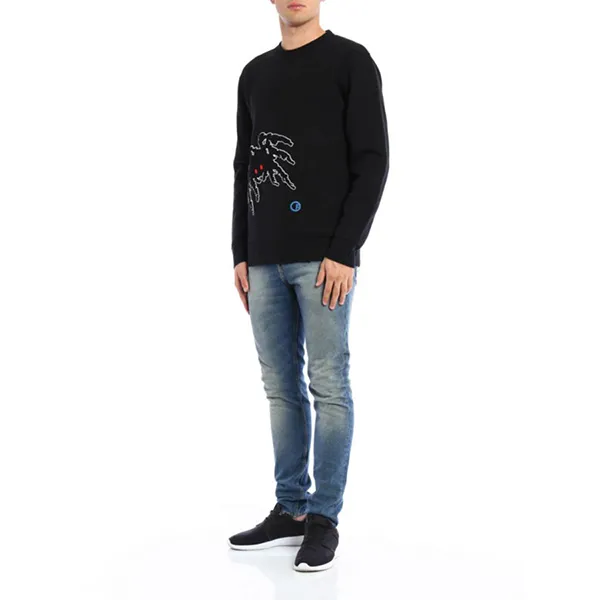 Áo Nỉ Nam Lanvin Felpa Con Effetto Stropicciato RMJE0054A1610 Màu Đen - Thời trang - Vua Hàng Hiệu