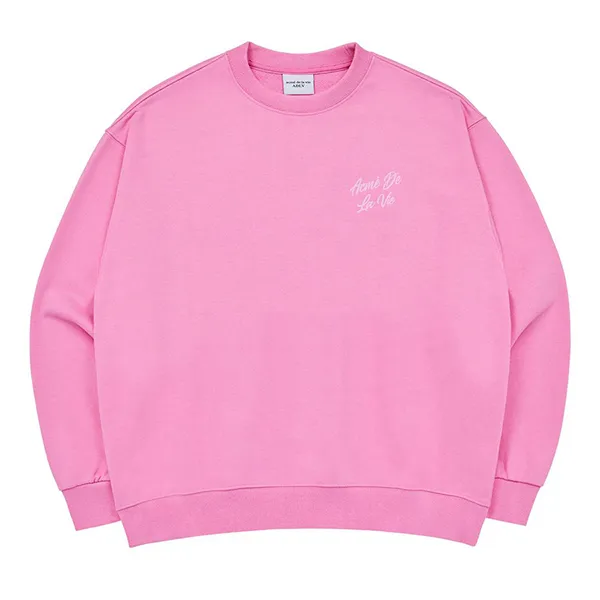 Áo Nỉ Sweater Acmé De La Vie ADLV  Script Logo Printing Sweat Shirt Pink Màu Hồng - 3