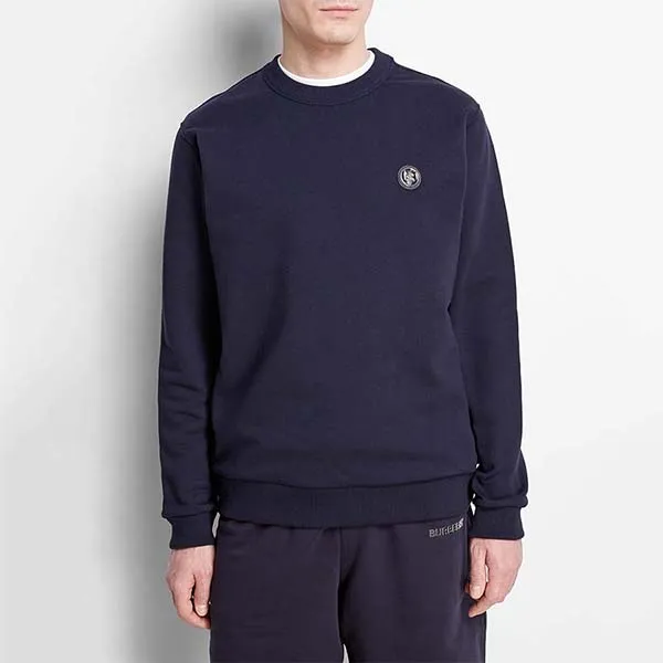 Áo Nỉ Sweater Nam Burberry Long Sleeve Sweatshirt 8043238 Màu Xanh Navy Size S