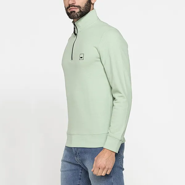 Áo Nỉ Sweater Nam Carrera Jeans Cao Cổ Có Khóa Cổ 844A0043A_738 Màu Xanh Ngọc Size L - Thời trang - Vua Hàng Hiệu