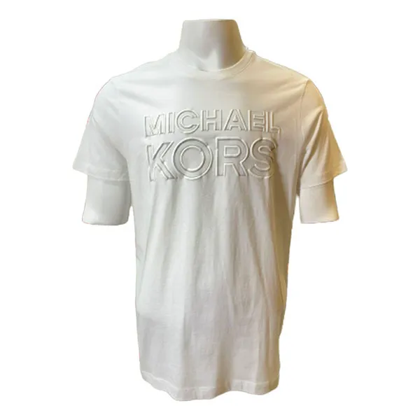 Áo Phông Michael Kors MK KF351SFFV4-GD04 Màu Trắng Size L