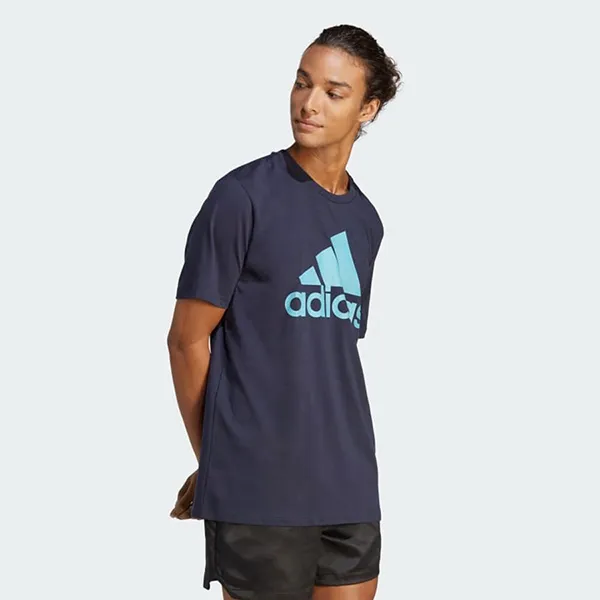 Áo Phông Nam Adidas Big Logo Single Jersey Essentials Tshirt IC9354 Màu Xanh Đậm Size M