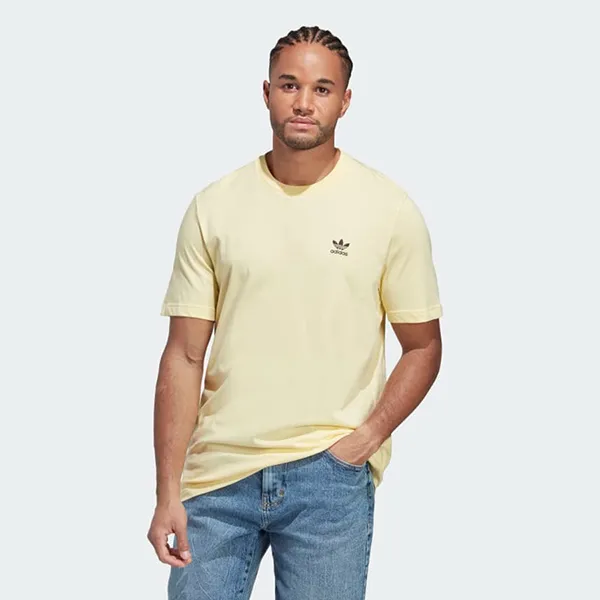 Áo Phông Nam Adidas Essentials TShirt IA4867 Màu Vàng Nhạt Size M - Thời trang - Vua Hàng Hiệu