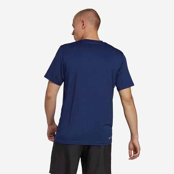 Áo Phông Nam Adidas Men's Tr-Es Stretch TShirt IC7414 Màu Xanh Đậm Size XS