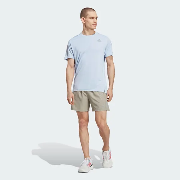 Áo Phông Nam Adidas Own The Run Tshirt IC7630 Màu Xanh Nhạt Size XS