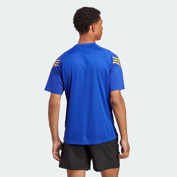 Áo Phông Nam Adidas Train Icons 3-Stripes Training Tshirt IC2076 Màu Xanh Blue Size S