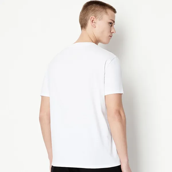 Áo Phông Nam Armani Exchange Pride Capsule Regular Fit Tshirt A/X 3RZTAX ZJ8EZ GD03 Màu Trắng Size M