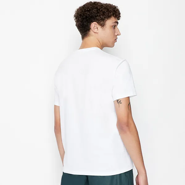 Áo Phông Nam Armani Exchange Regular Fit Jersey Tshirt 3RZTHT ZJBYZ GC03 Màu Trắng Size M