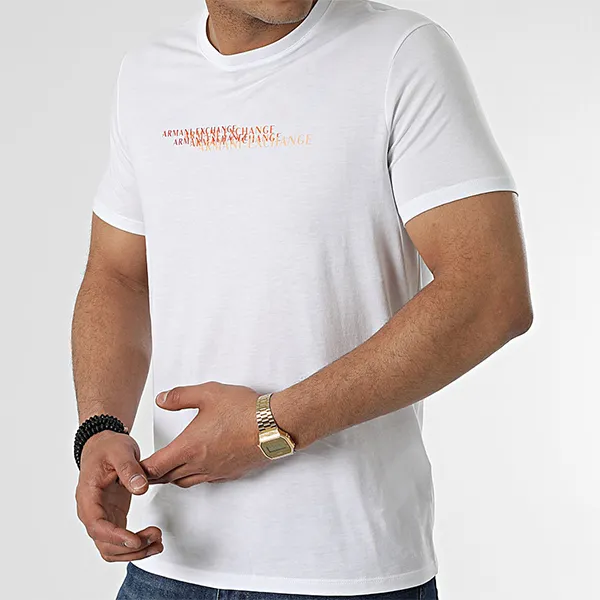 Áo Phông Nam Armani Exchange Tshirt 3LZTBG ZJA5Z GC03 Màu Trắng Size L - Thời trang - Vua Hàng Hiệu