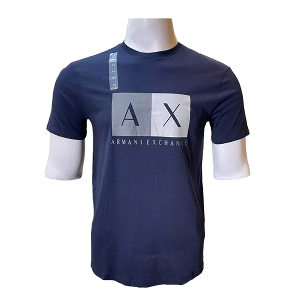 Áo Phông Nam Armani Exchange Tshirt 7VZTCC ZJ8UZ GD03 Màu Xanh Đen Size XS - Thời trang - Vua Hàng Hiệu